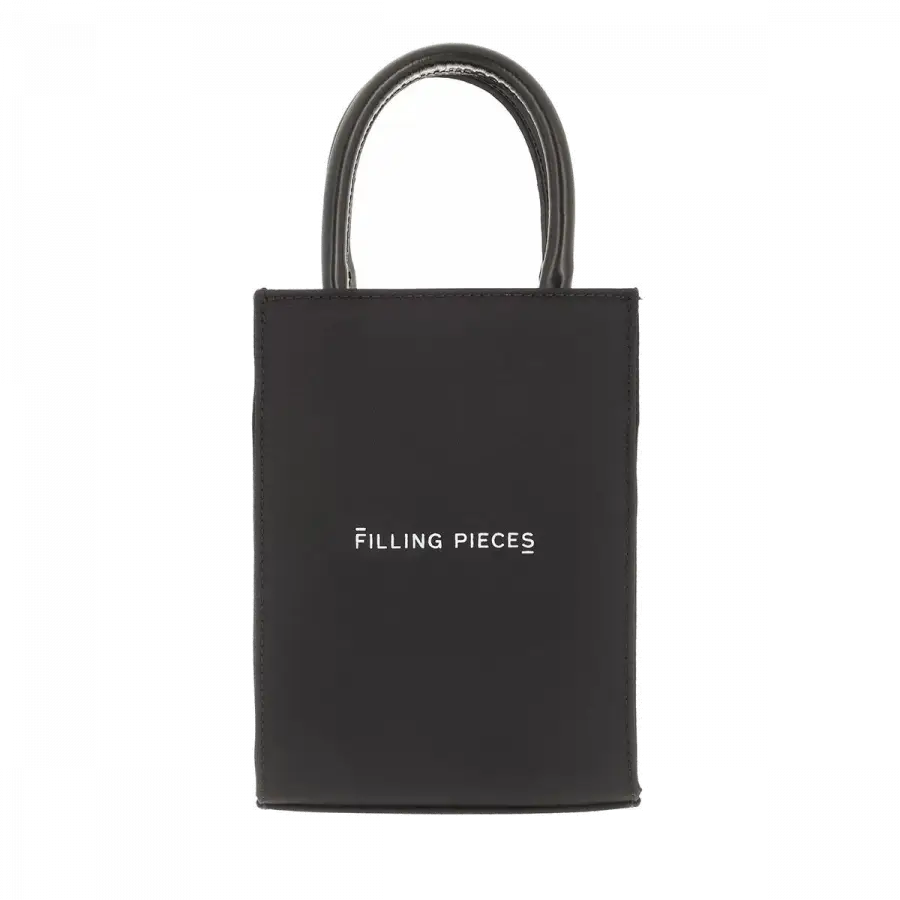 Filling Pieces - Filling Pieces Shoulder Bags Leder Black - schwarz
