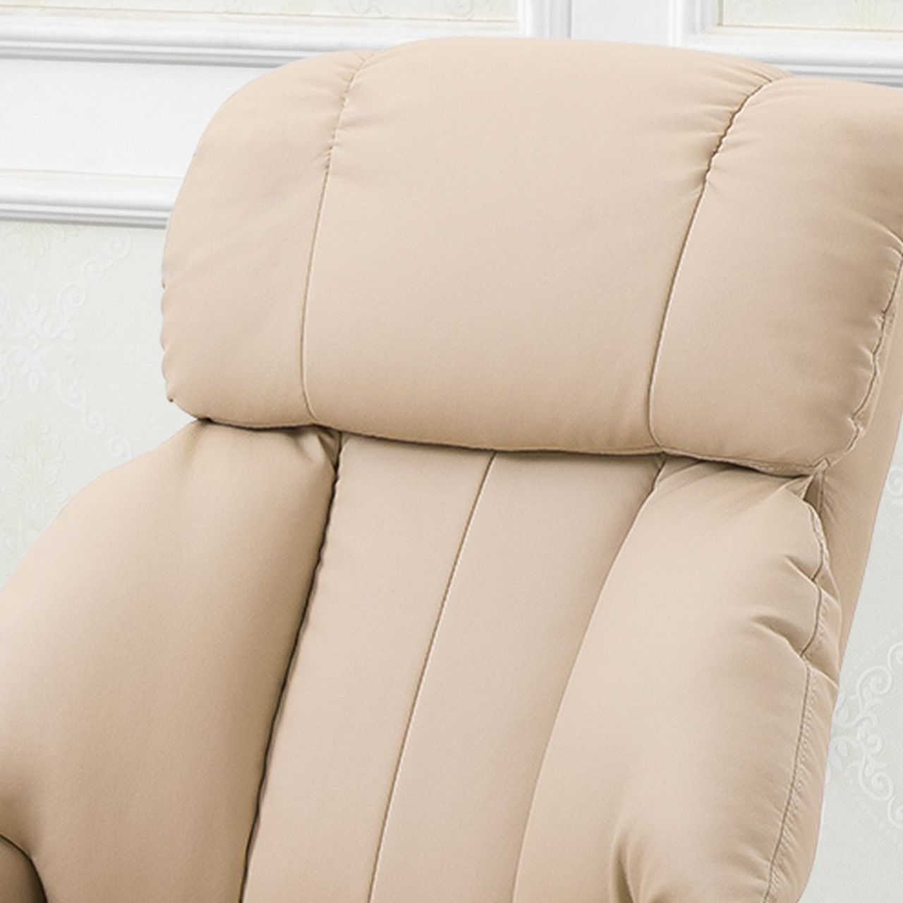 HOMCOM Relaxsessel mit Liegefunktion Massagesessel inkl. Hocker Fernsehsessel