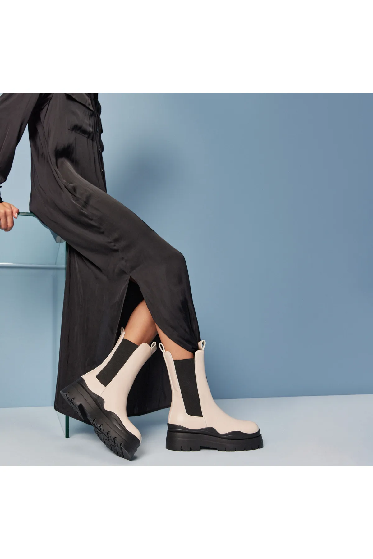 Yaya by Hotiç  Stiefelette - Beige - Flacher Absatz