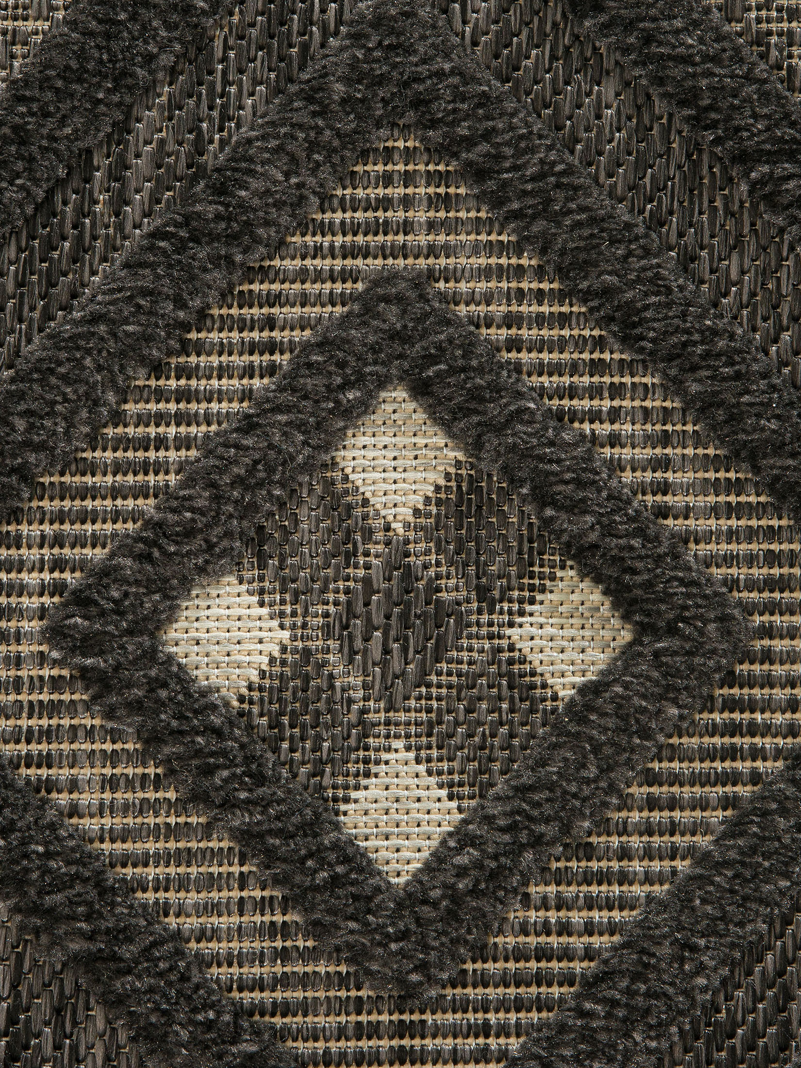Dominical Outdoor-Teppich, Schwarz