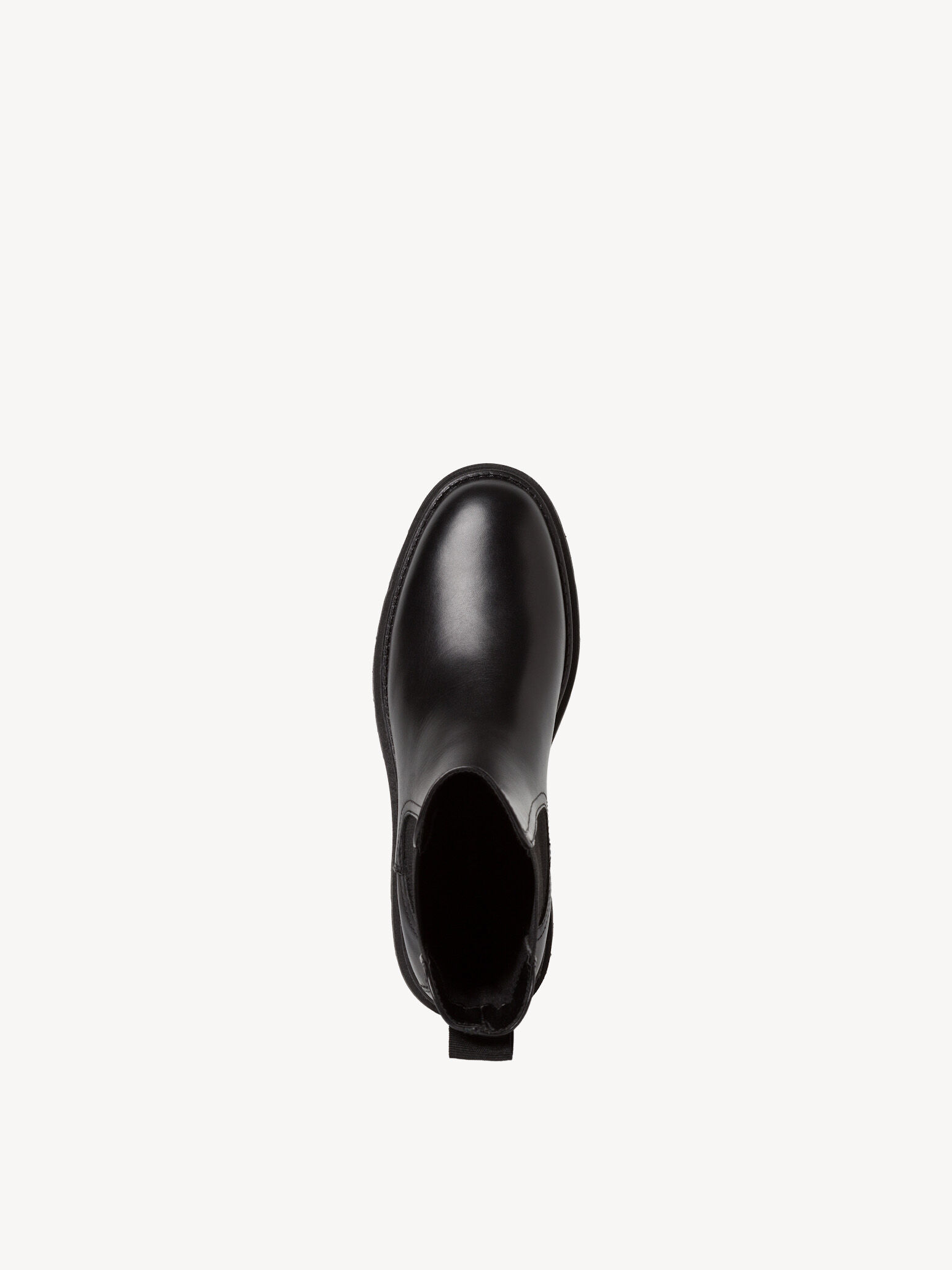 Bottine Chelsea en cuir - noir
