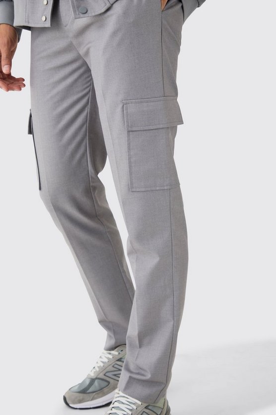 Gerade Hose mit Cargo-Taschen