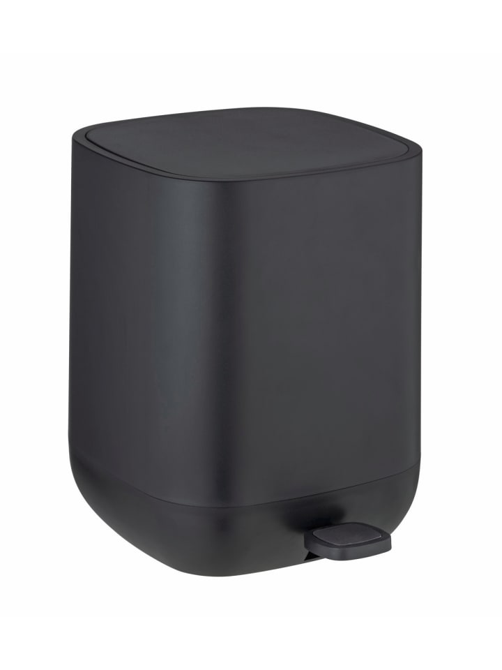 Wenko Treteimer Mod. Davos, Schwarz 6,5 L, Treteimer Davos, Schwarz 6,5 L in Schwarz günstig kaufen onesize