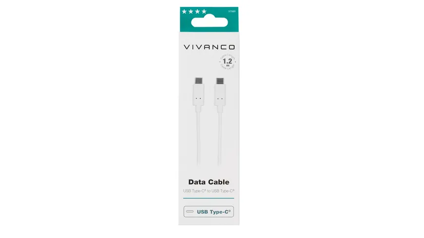 Vivanco Charging Cable, USB Type-C™, Daten- und Ladekabel, 1,2m