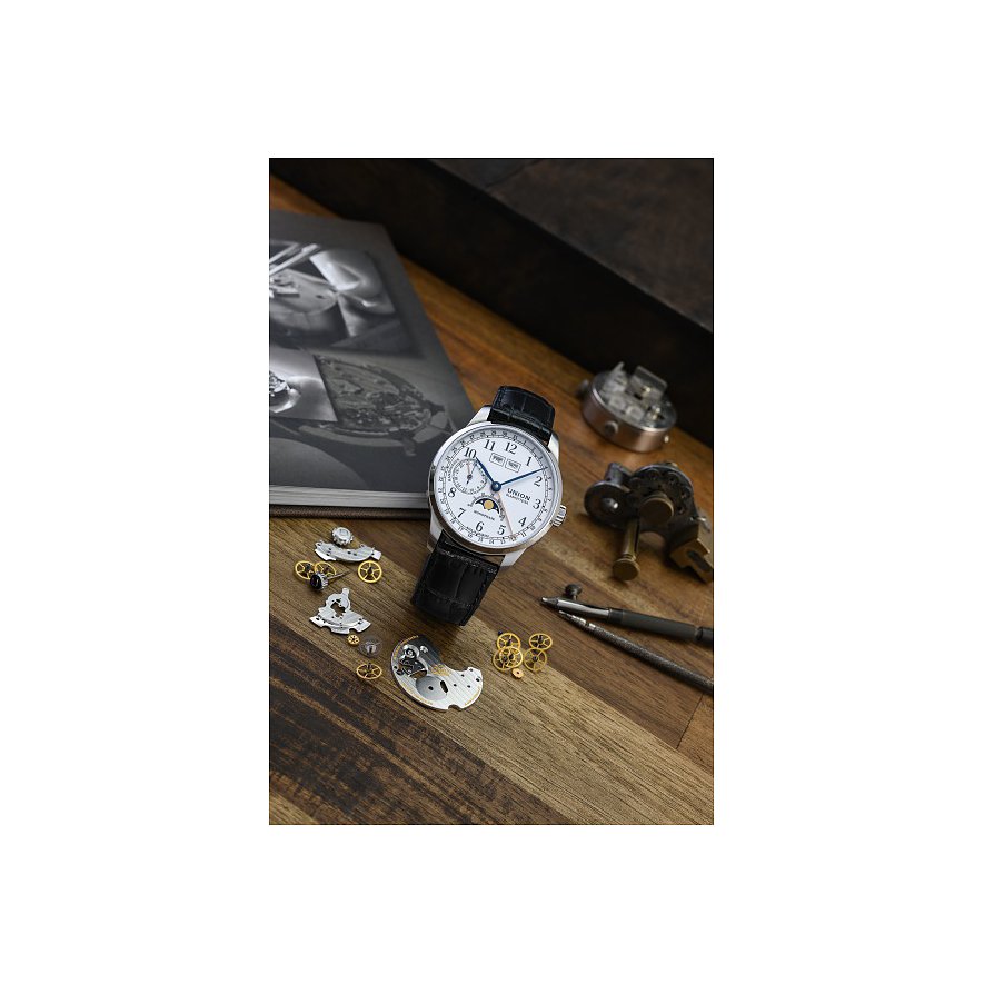 Union Glashütte Herrenuhr 1893 Johannes Dürrstein Edition Gangreserve