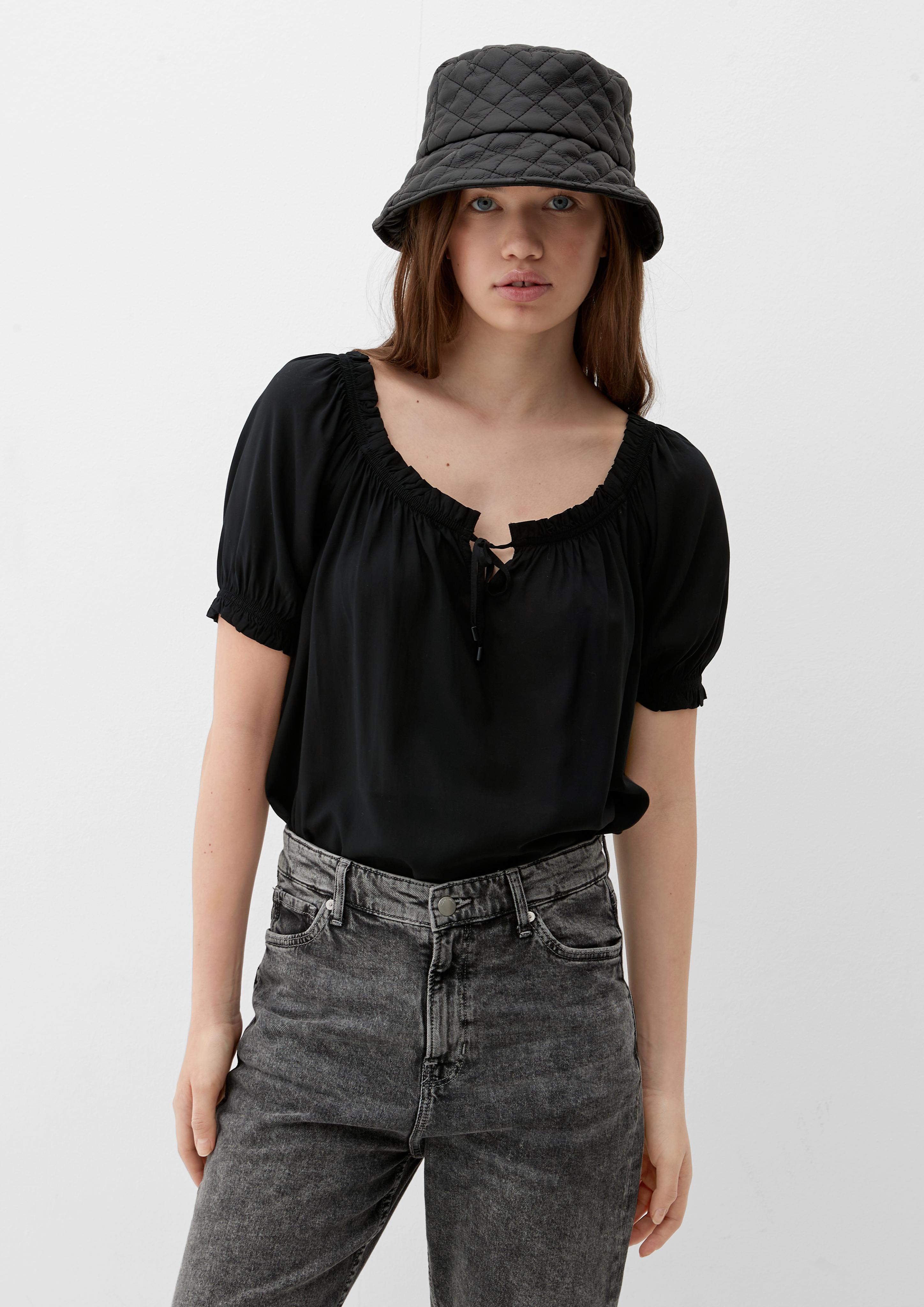Off Shoulder-Bluse mit Bindeband  2126822-9999