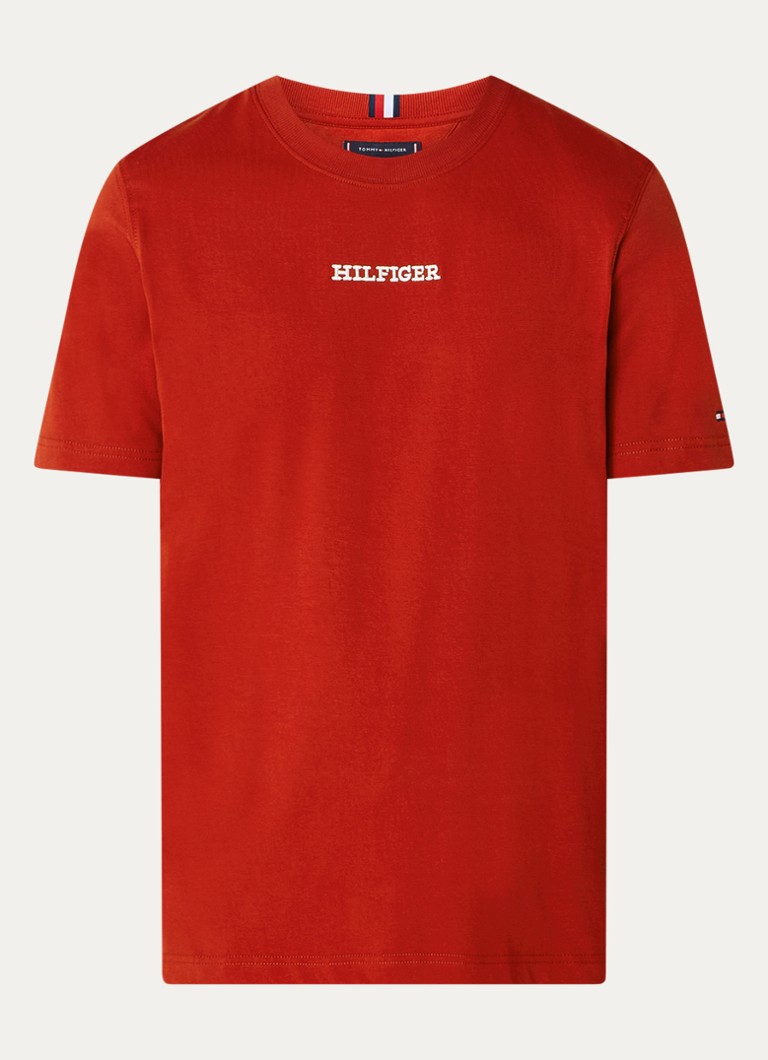Tricou Tommy Hilfiger cu logo brodat