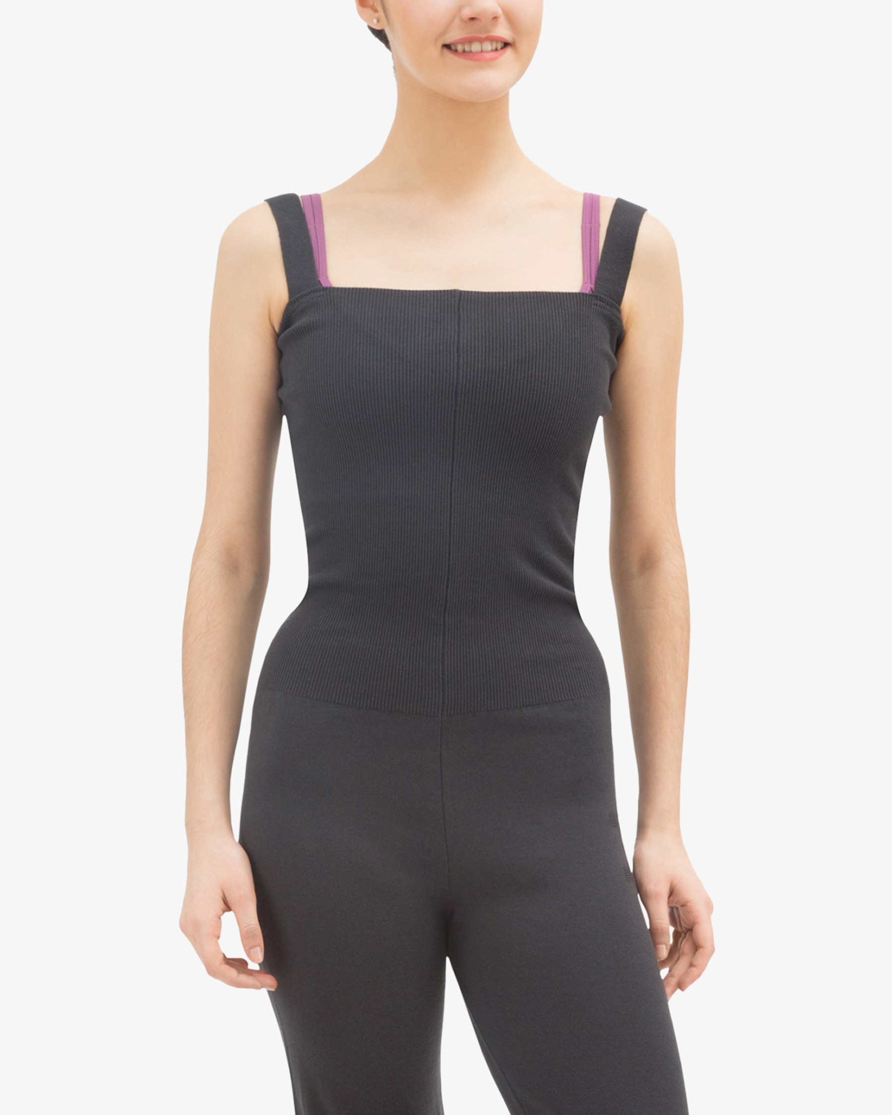 Jumpsuit with large straps