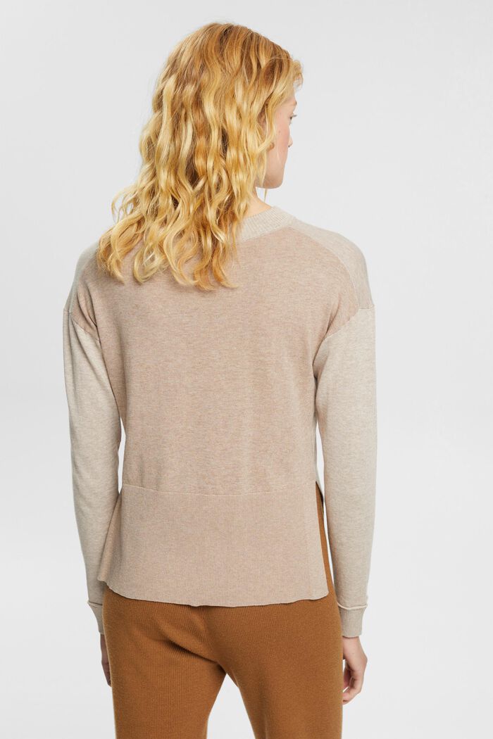 Zweifarbiger Pullover