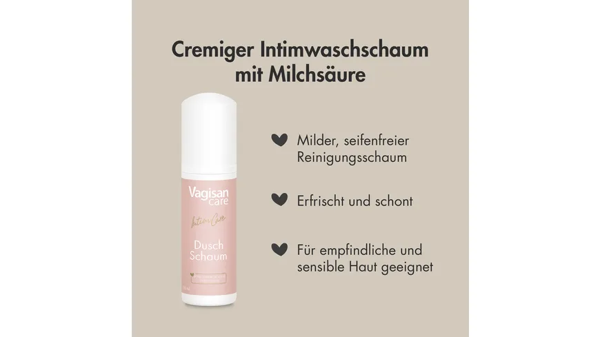 VagisanCare Dusch Schaum 150 ml