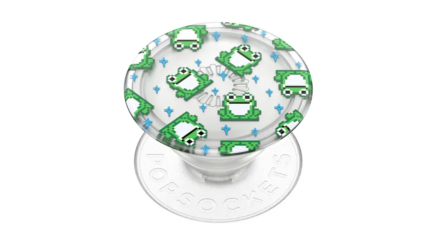 PopGrip PlantCore™ - ausziehbarer Handy-Griff Handyhalter - 8 Bit Frogs
