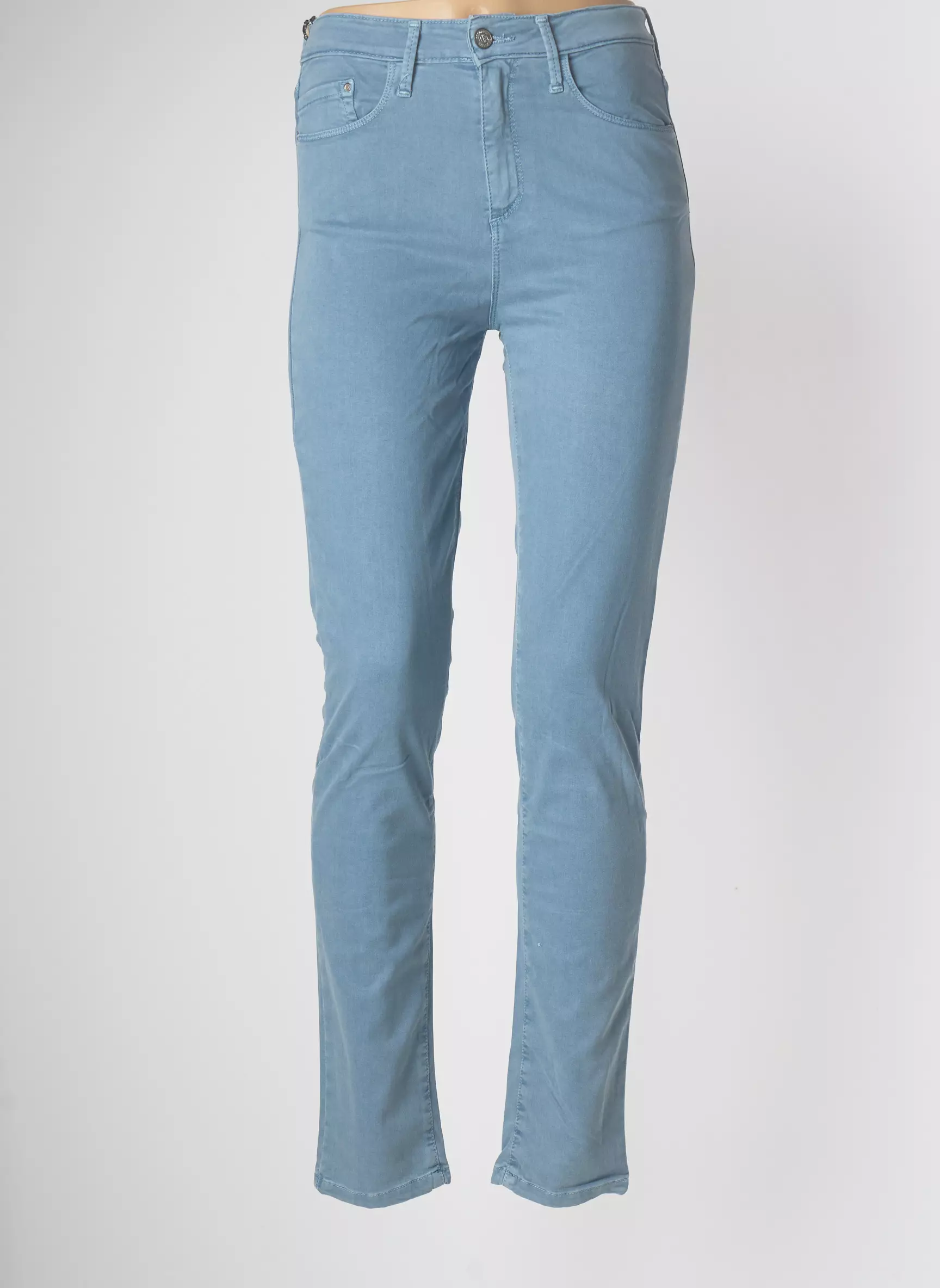 Desgaste Pantalons Slim Femme couleur bleu