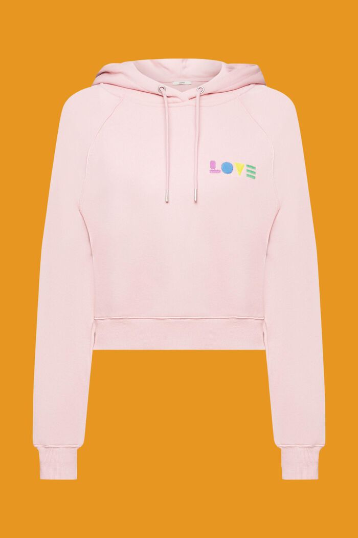 Hoodie mit geometrischem Love-Print