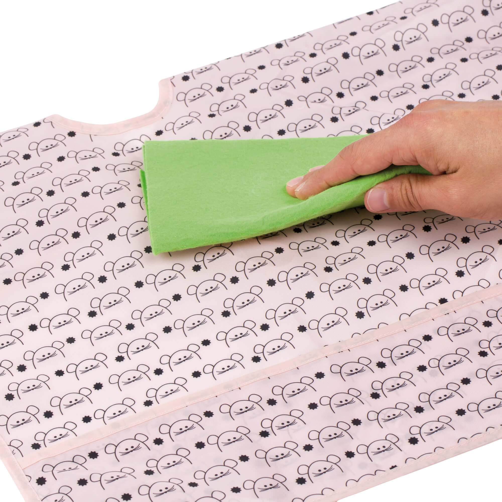 Ärmellätzchen - Bib Long Sleeve, Little Chums Mouse