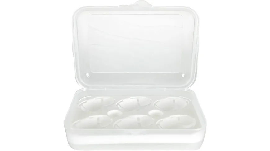 rotho Transportbox für 6 Eier FUN Transparent/ Weiss