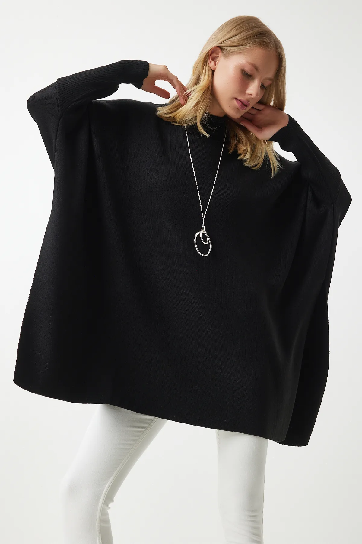 Happiness İstanbul  Pullover - Schwarz - Oversized