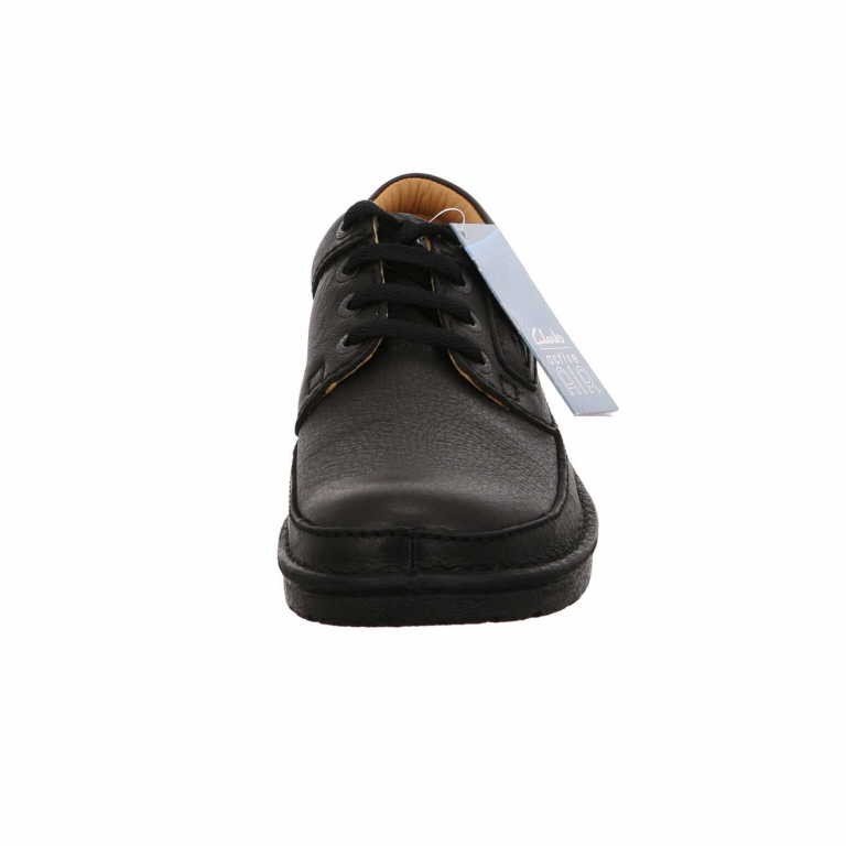 CLARKS Komfort Schnürer schwarz Nature 2