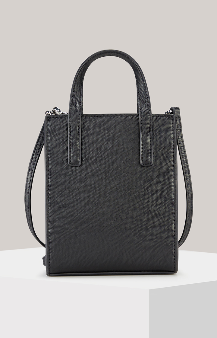 Tote Bag Cofano Rami in Schwarz