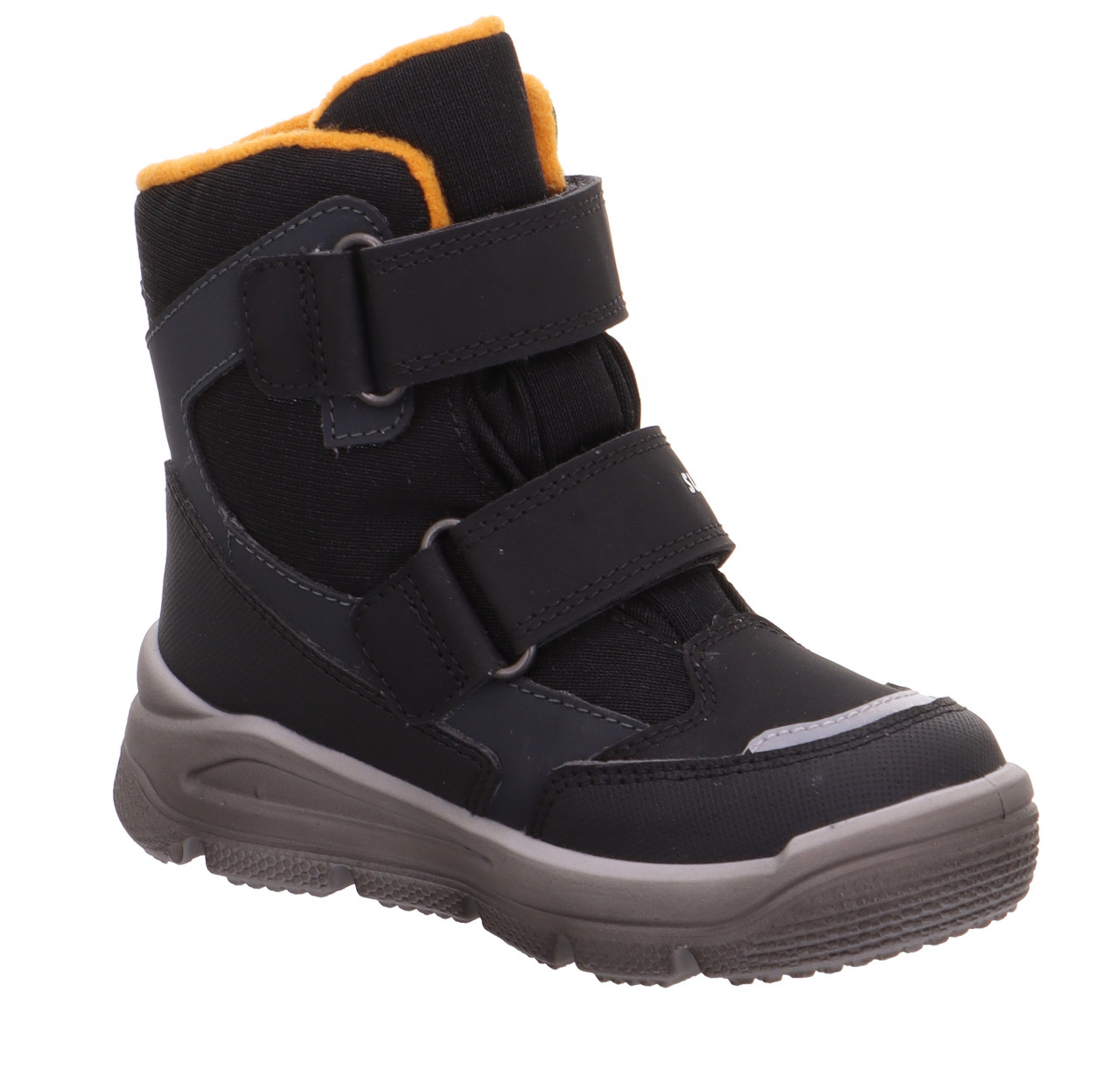 MARS - Schwarz/Orange Boots mit Klettverschluss