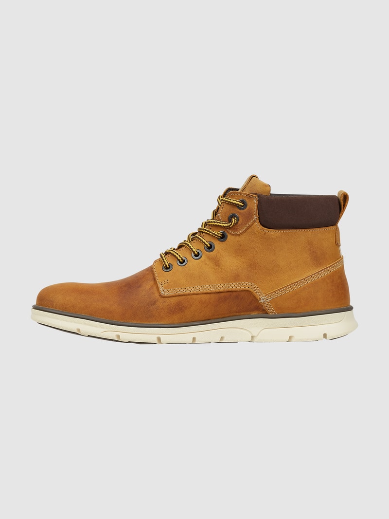 Boots aus Leder Modell 'Tubar' in senfgelb