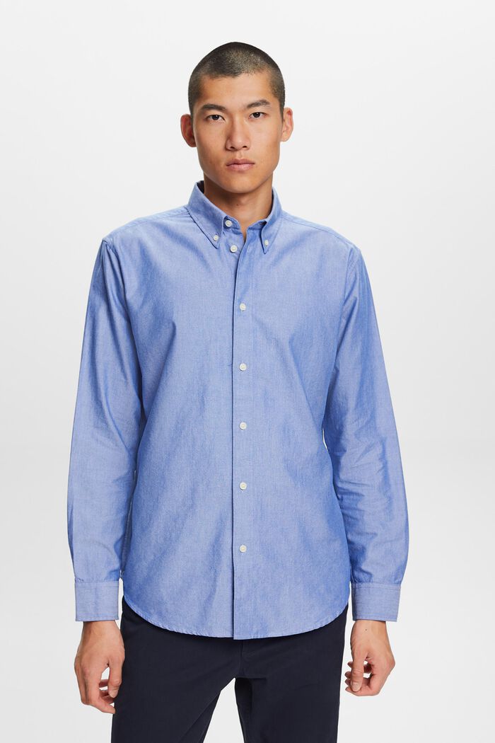 Button-Down-Hemd aus Baumwollpopeline