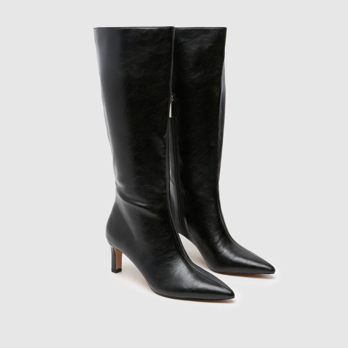 Schuh Dottie térdig érő csizma fekete színben