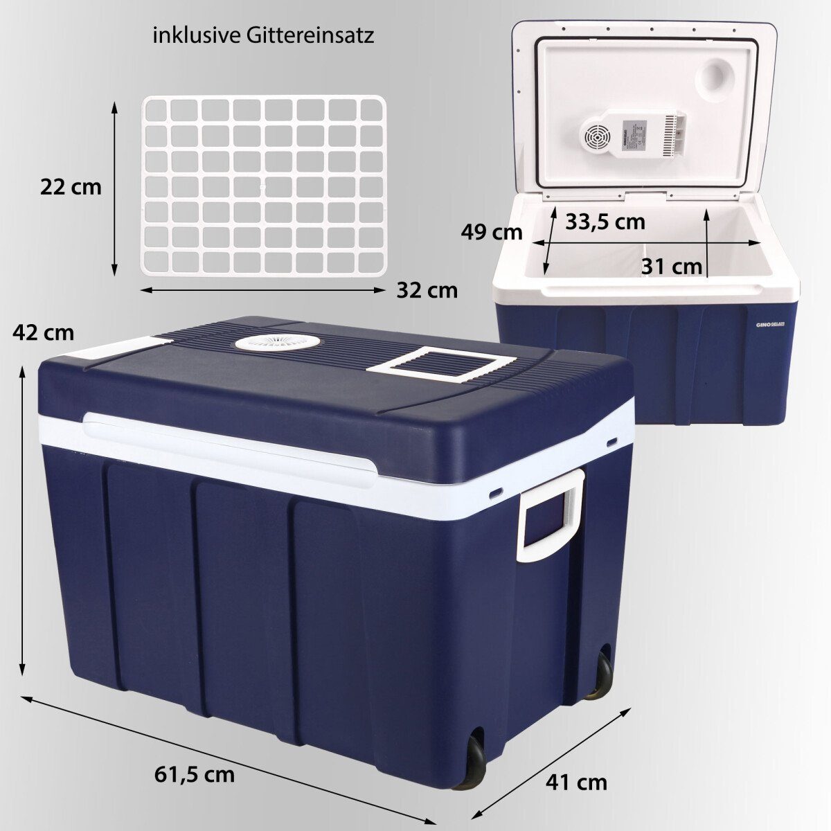 Syntrox Germany Kühlbox SYNTROX Germany - Kühlbox Dschubba 50 Liter Warmhaltefunktion