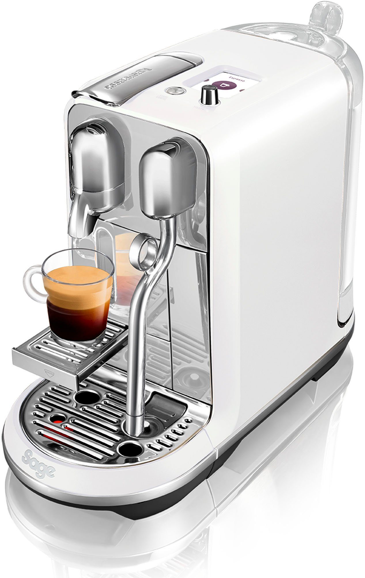 Nespresso Kapselmaschine Creatista Plus SNE800SST, inkl. Willkommenspaket mit 14 Kapseln + Edelstahl-Milchkanne