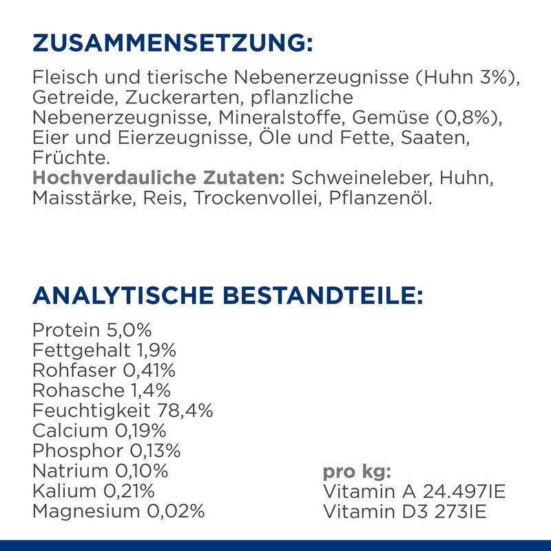 Hill's Schonkost Hill's Prescription Diet Digestive Care i/d Low Fat Ragout mit Huhn und Gemüse 12x354g