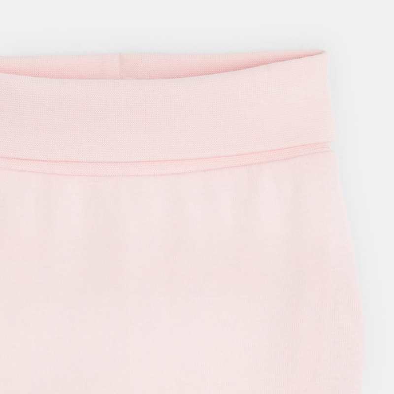 Pantalon réversible en jersey rose naissance