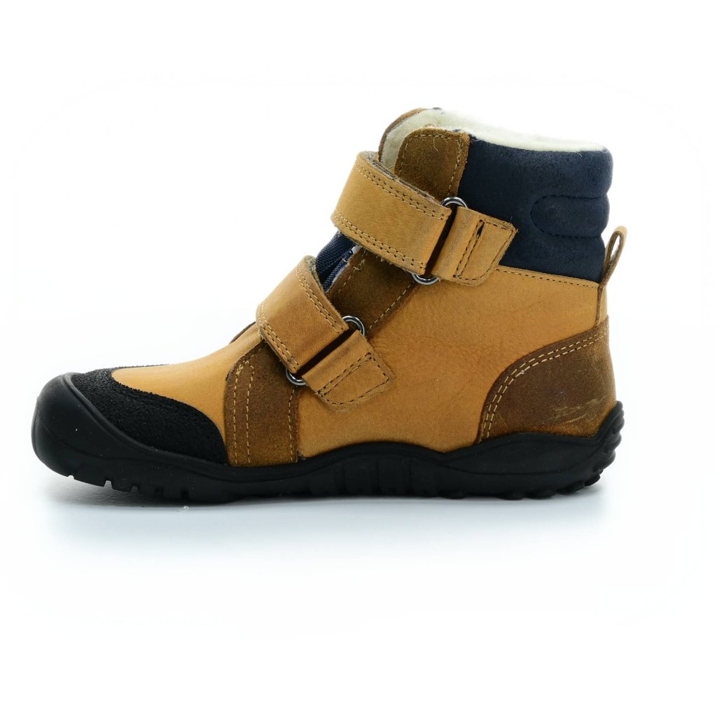 Koel4kids Milo Hydro TEX Wool Miel 04T003.232-560 mit Wolle gefütterte Barfuß-Stiefeletten