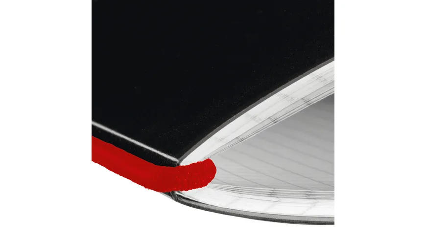 herlitz my.book flex Notizheft PP A6 40Blatt kariert schwarz