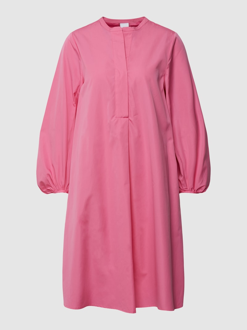 Knielanges Kleid mit Ballonärmeln Modell 'Lindy' in pink