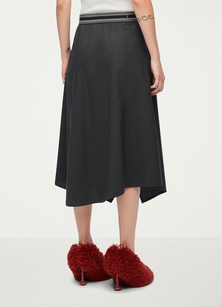 Jupe midi en laine LOEWE