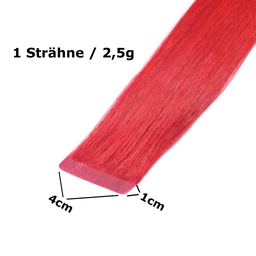 hair2heart Extensions adhésives Premium cheveux naturels #1b Noir naturel extensions