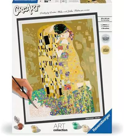 CreArt ART Collection: Der Kuss (Klimt) - Malen nach Zahlen für Erwachsene