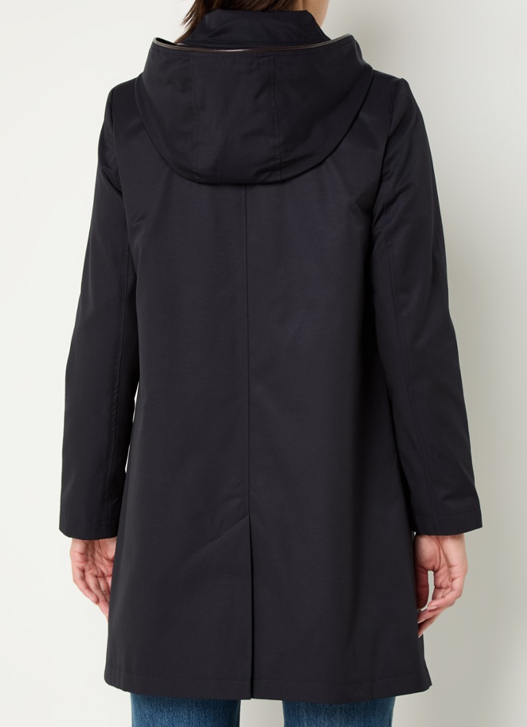 Parka Ralph Lauren com bolsos com aba e capuz removível.