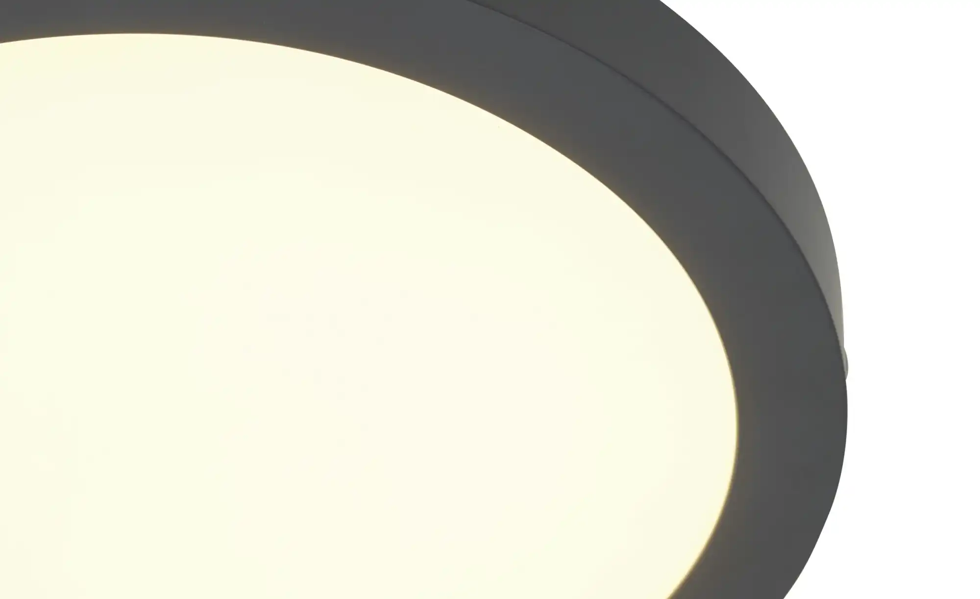 LED-Deckenleuchte, rund, dunkelgrau