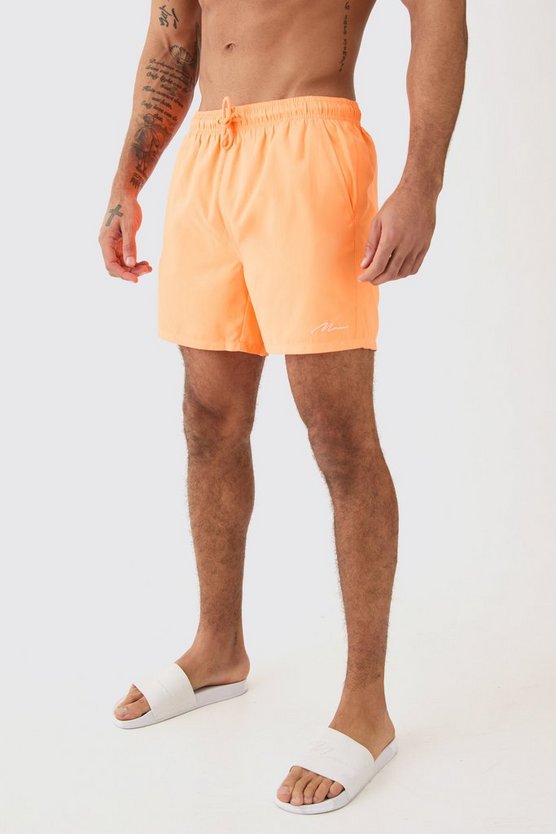 2er-Pack mittellange Man Signature Badehose