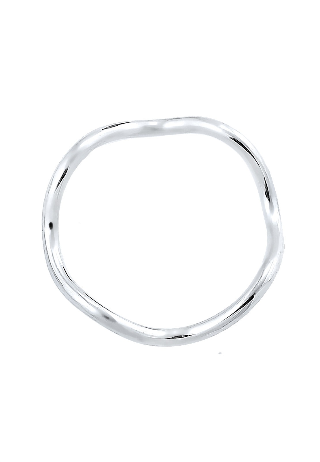 Collana Elli da donna con motivo geometrico a onde minimalista in argento sterling 925.