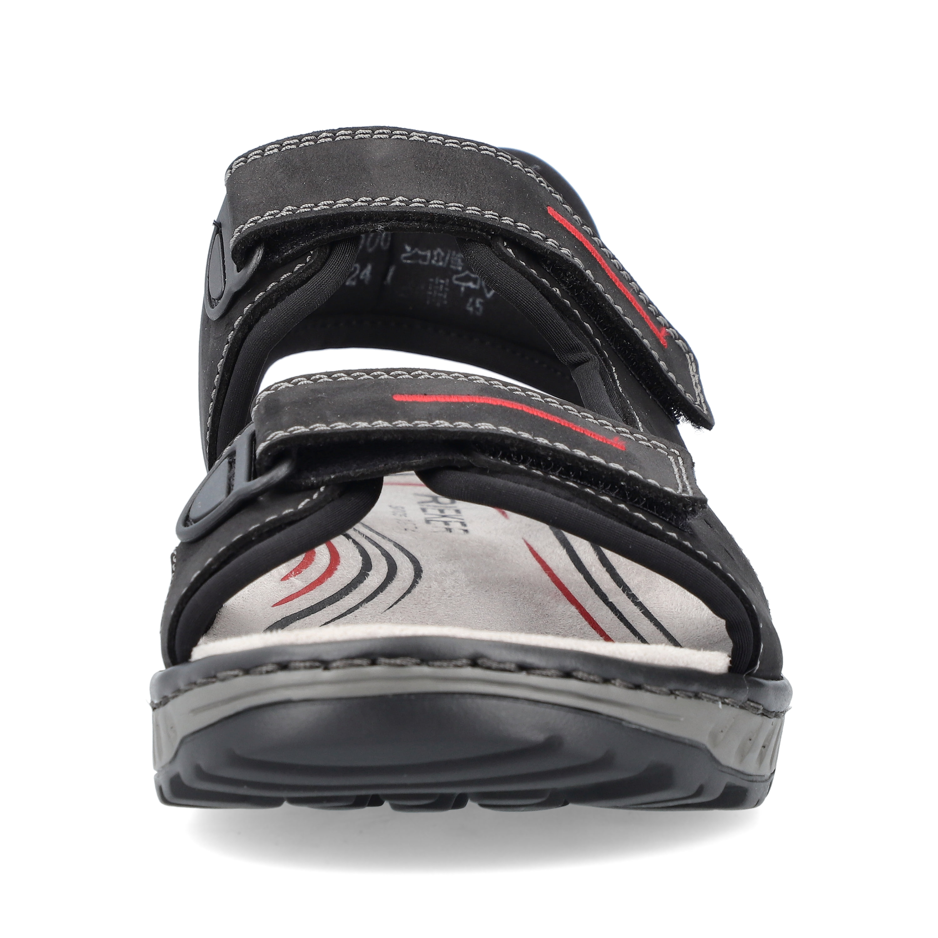 Rieker Herren Trekkingsandalen asphaltschwarz