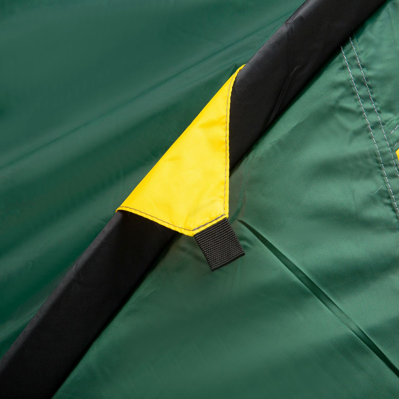 Outsunny Zelt für 3-4 Personen 190T Campingzelt mit Heringen Grün Gelb 325 x 183 x 130 cm