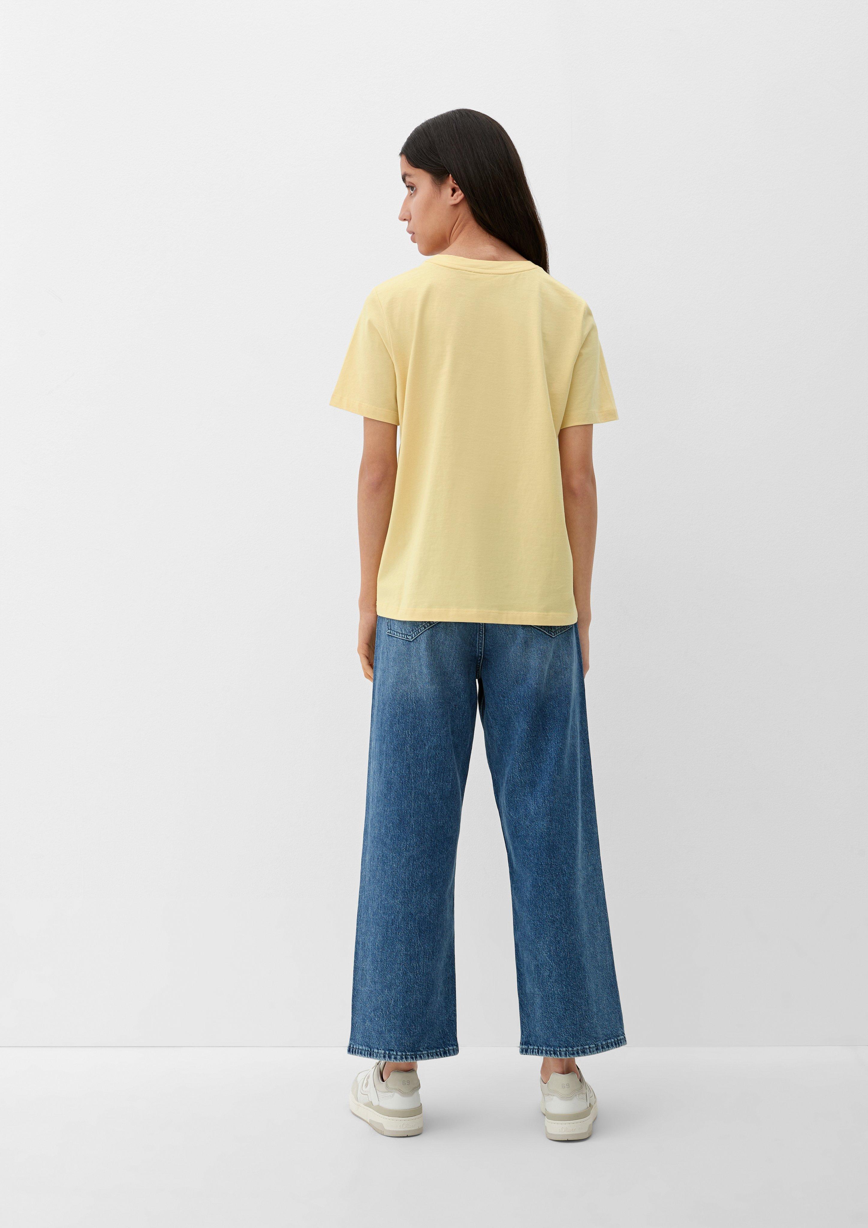 Baumwollshirt mit Print-Detail  2130069-11D0