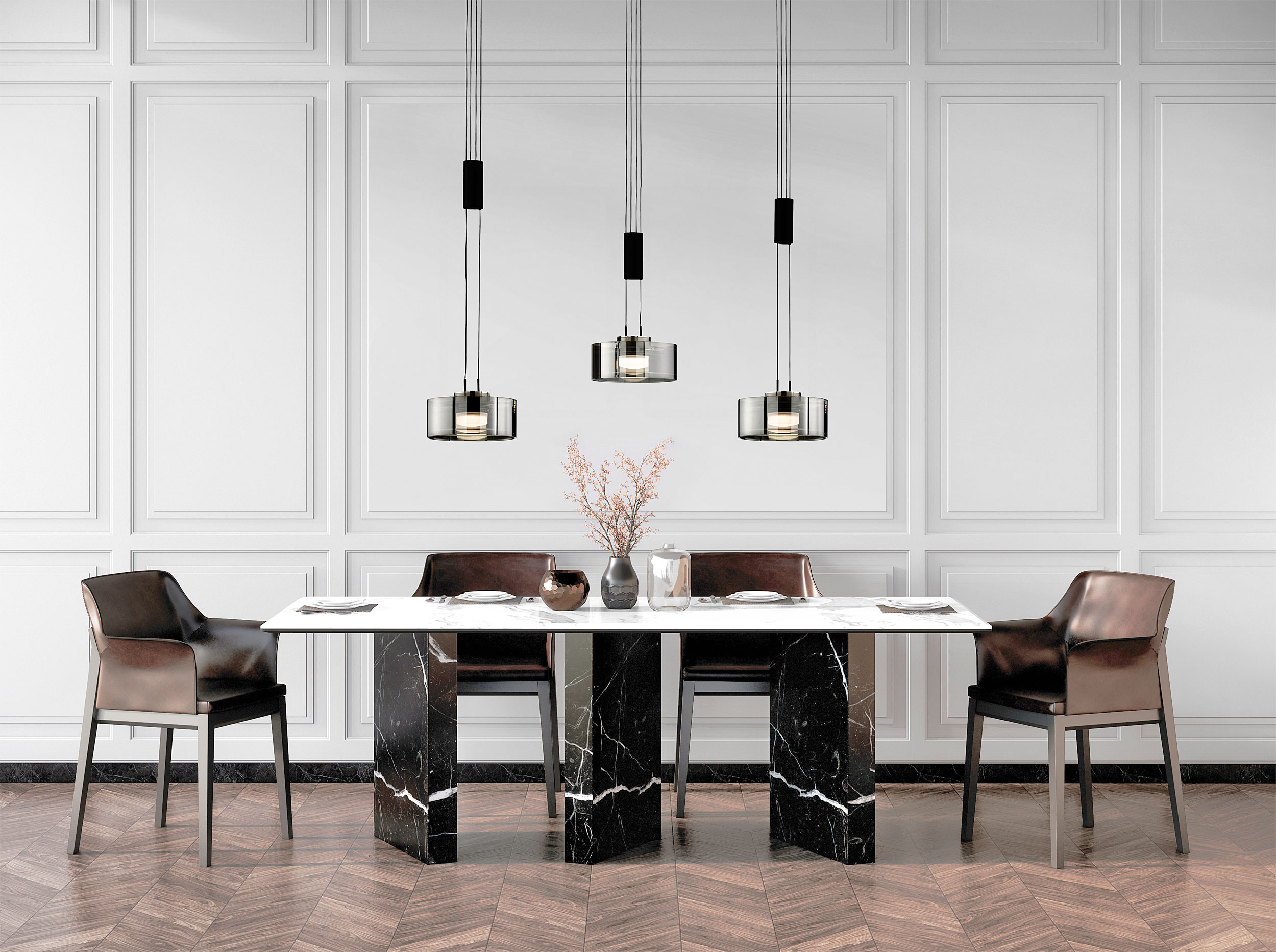 Fischer & HonselLED-Pendelleuchte 1flg