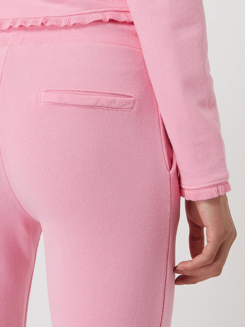 Sweathose aus Baumwollmischung in neon pink