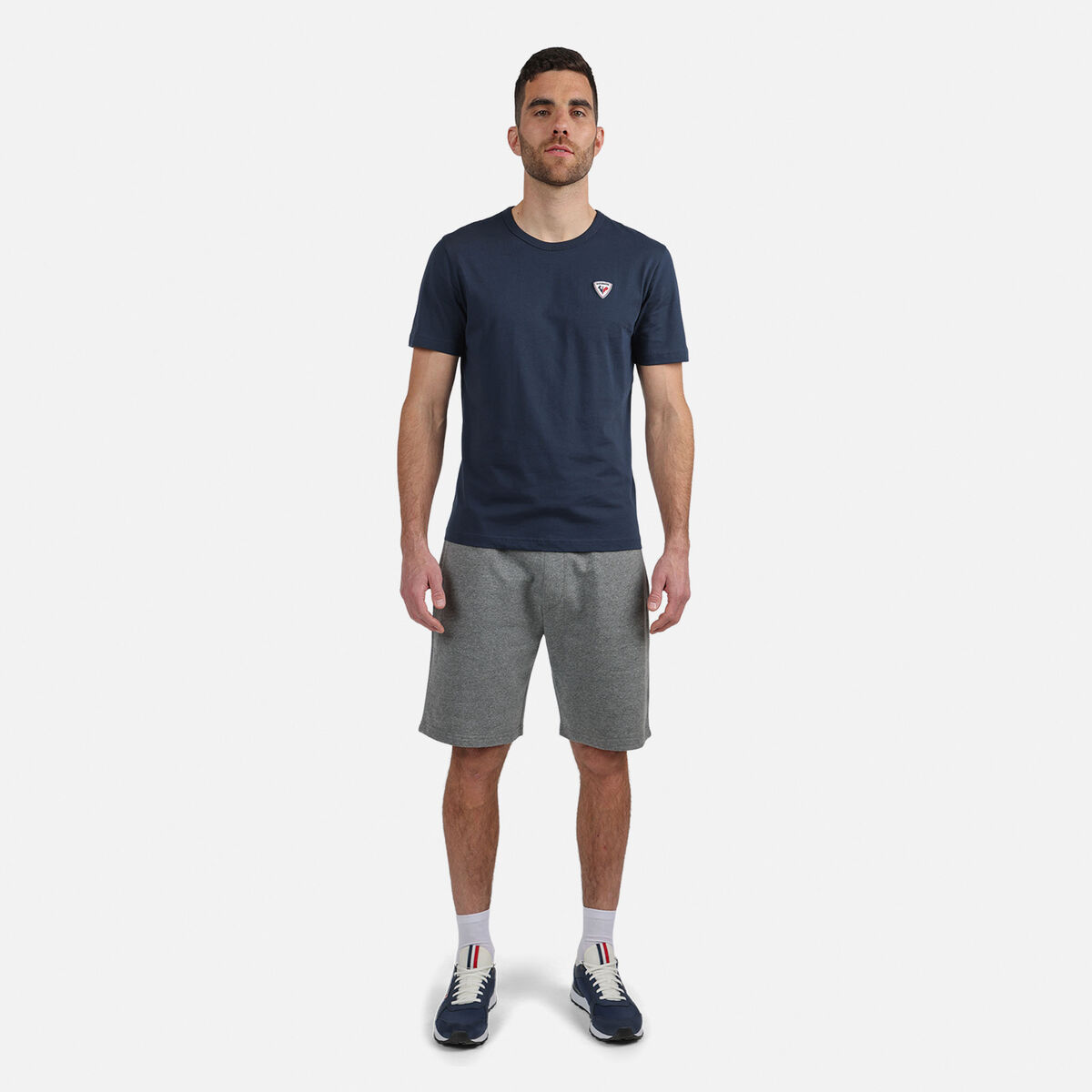 Einfarbiges Logo Herren-T-Shirt
