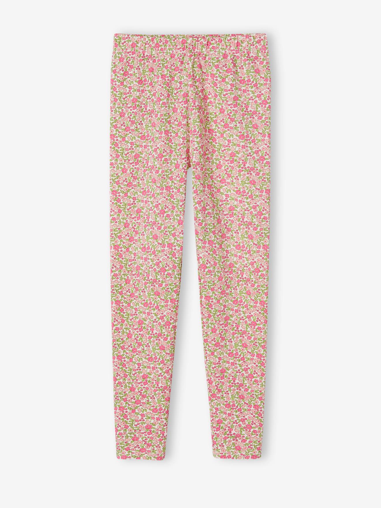 Vertbaudet 2er-Pack Mädchen Leggings BASIC - pack wollweiß kirschen
