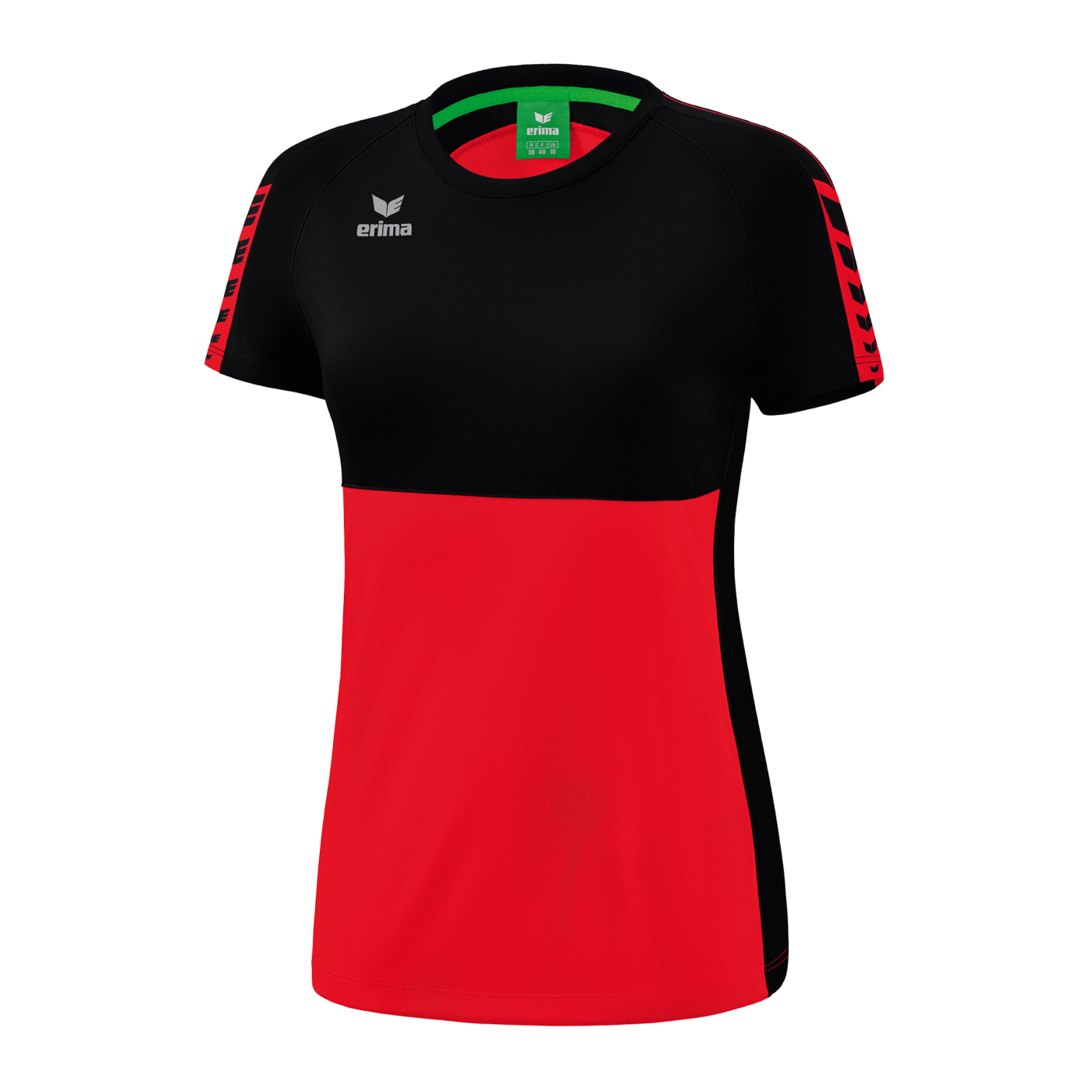 Erima Six Wings T-Shirt Damen Rot Schwarz