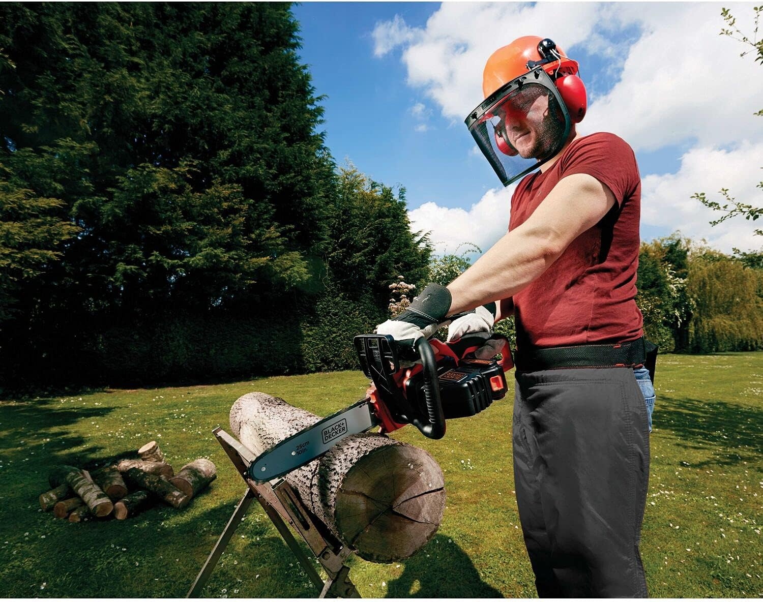 Black & Decker GKC1825L50-QW Batteridriven motorsåg 18 volt 5,0 Ah litiumjonbatteri