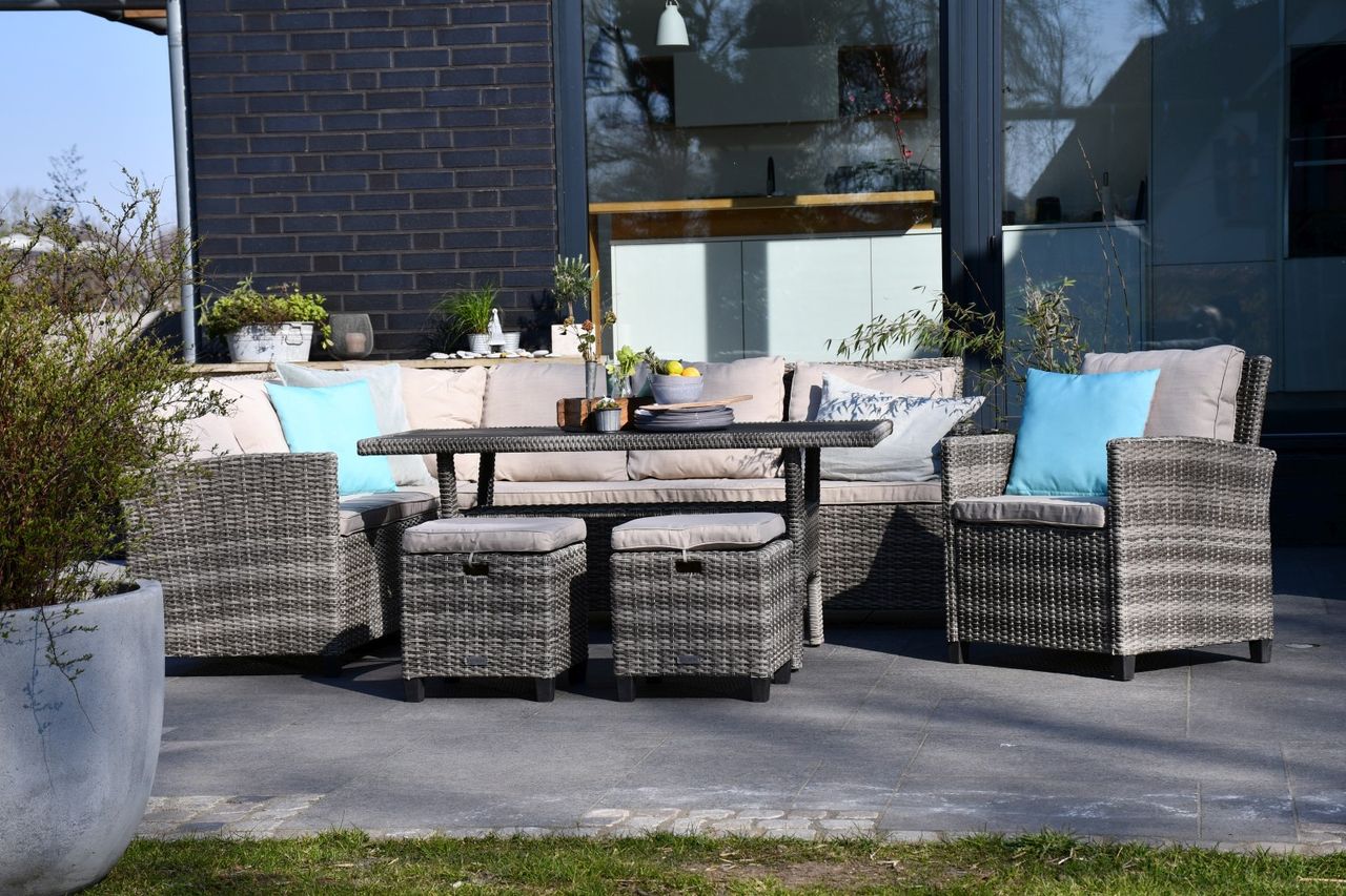 MyFlair Outdoor Esssitzgruppe, für 8 Personen